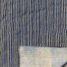 Striped Quilted Cotton RAYUS Navy Blue / White